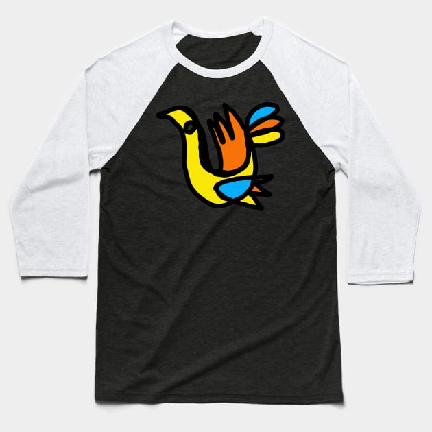 bird Baseball T-Shirt by Angel Rivas